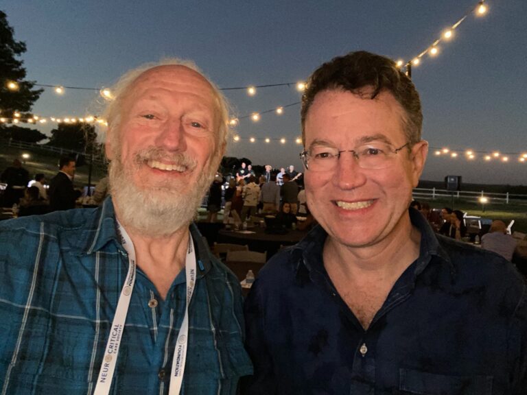 Dick Moberg and Stephan Mayer at NCS 2022: Neurocritical Care Society