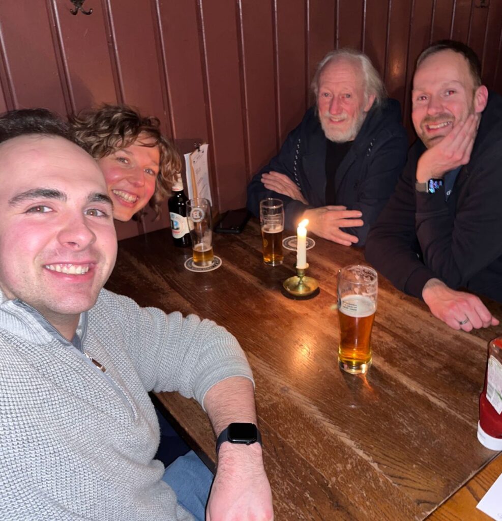 Ethan, Jeanette Tas, Dick, and Tobias Hamann.