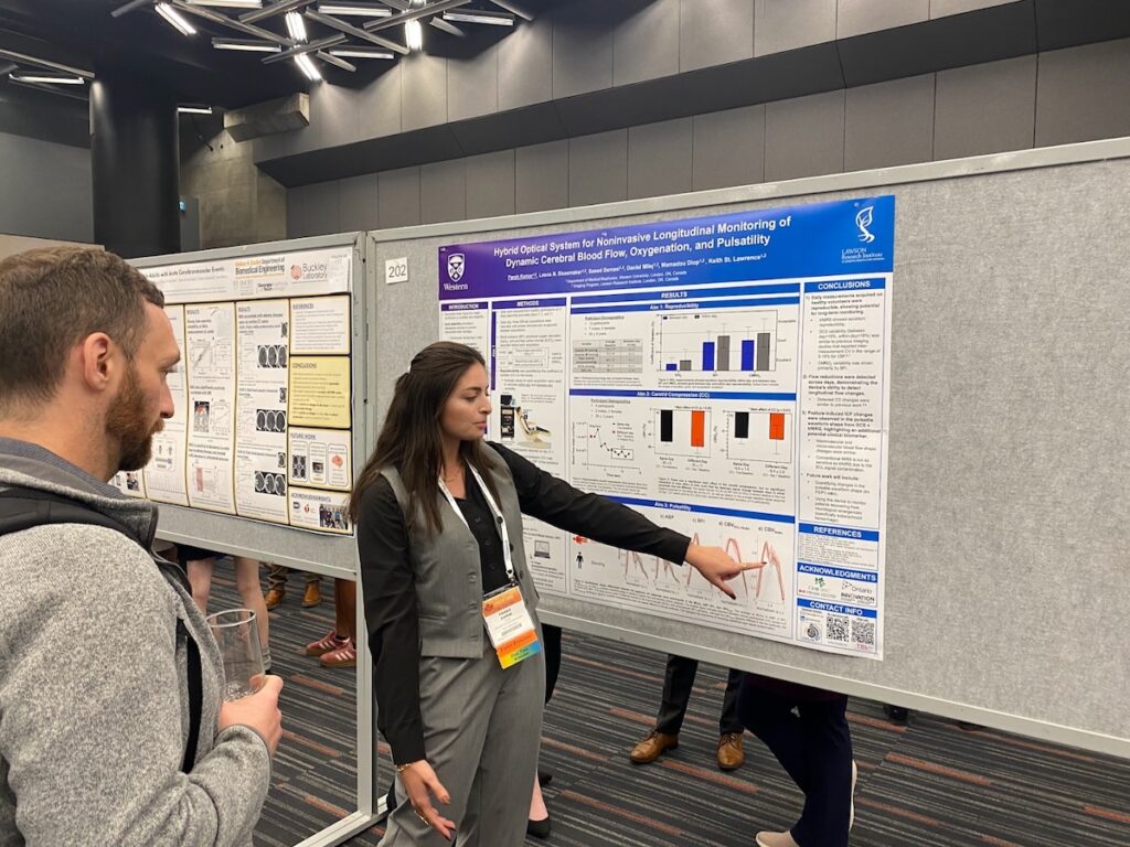 Farah Kamar (Western University, friend of company) presents her work on non-invasive cerebral blood flow, oxygenation, and metabolism monitoring in the ICU.